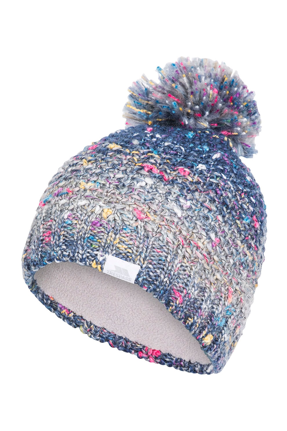 Trespass, Caciula cu ciucure Zabella, Bleumarin/Roz/Gri