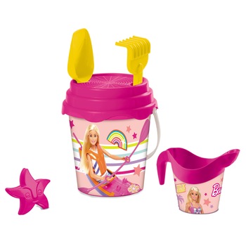 Set jucarii nisip Mondo - Barbie, 4 accesorii Set jucarii nisip Mondo - Barbie, 4 accesorii