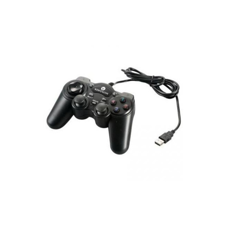 Vezetékes gamepad ESTILLO 703 Dual Vibration, USB, fekete