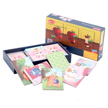 Joc educativ pentru copii prescolari, set carduri viata animalelor, Onshine Joc educativ pentru copii prescolari, set carduri viata animalelor, Onshine