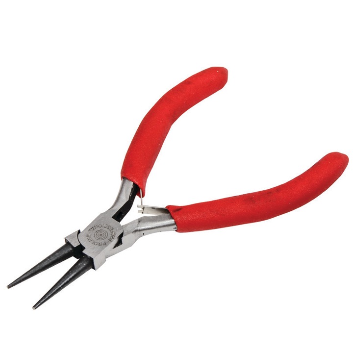 Клещи с остри човки Profi Tools, микро, мека дръжка, 120 мм