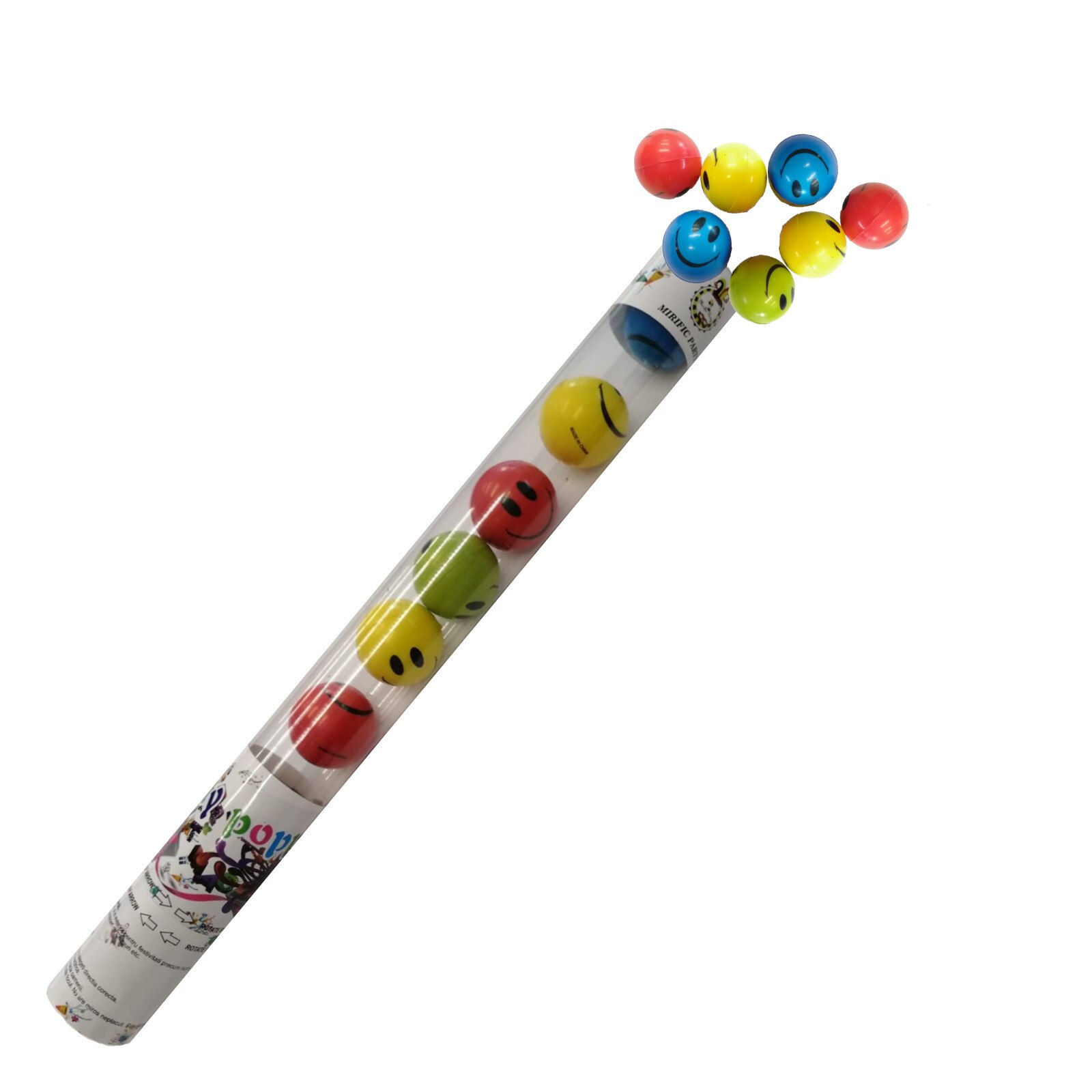Tun confetti mingi smile face colorate 50 cm