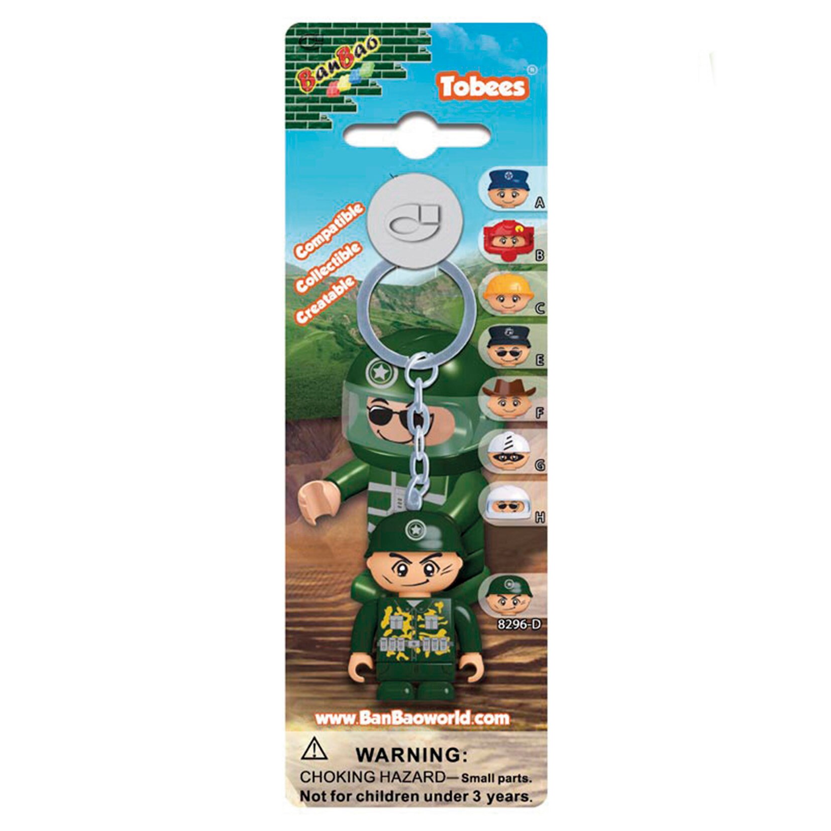 Breloc figurina, Tobee soldat, Banbao