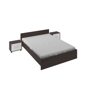 Pat 140x200cm + Saltea + 2 Noptiere Pat 140x200cm + Saltea + 2 Noptiere