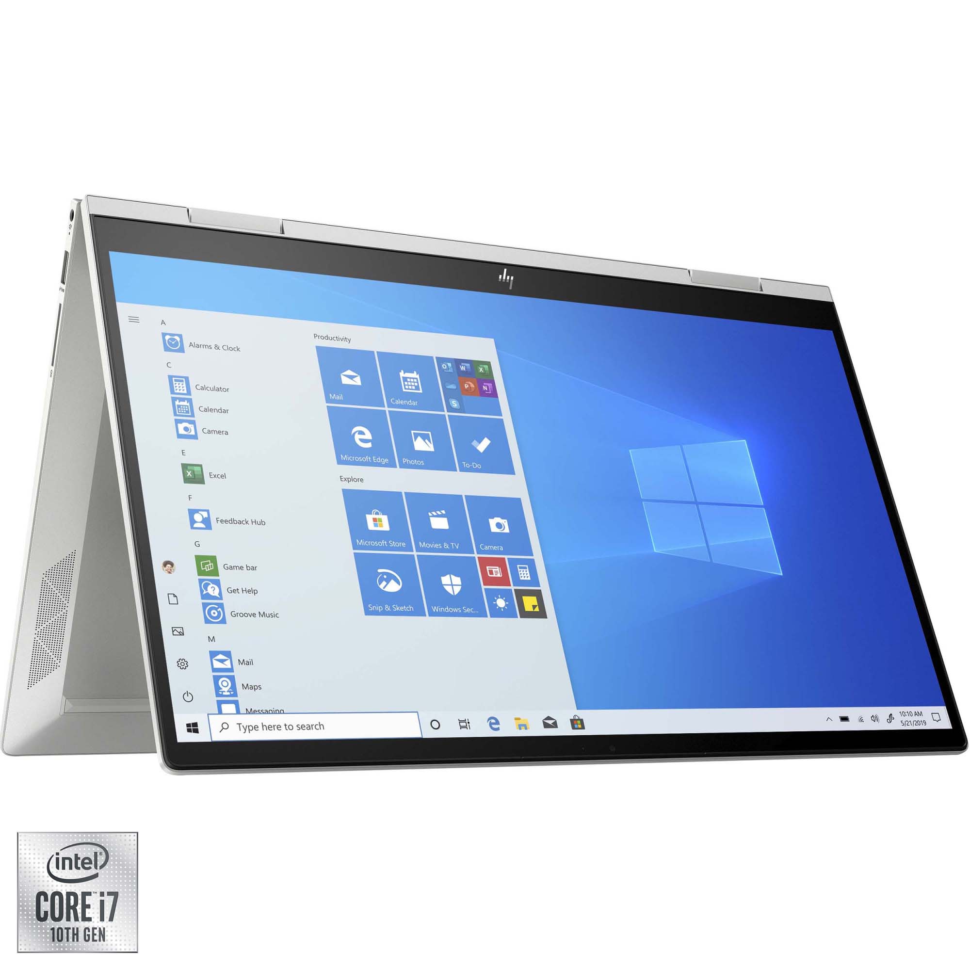 Laptop 2 in 1 HP ENVY x360 15-ed0027nn cu procesor Intel® Core™ i7-10510U pana la 4.90 GHz, 15.6
