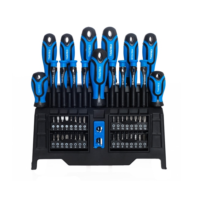 Set surubelnite Tagred cu suport, biti si magnetizor, 50 piese, albastru/negru