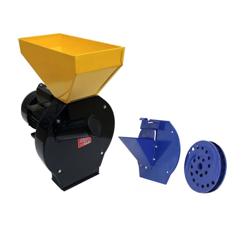 Moara electrica pentru cereale si stiuleti Kolos cuva mica 2.8 kW cu adaptor pentru fructe si legume