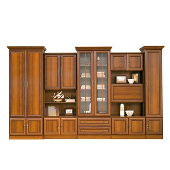 Biblioteca Wiki C, Mobila Domnel, garnitura completa cu fronturi din MDF, culoare Nuc Aosta Inchis, Dimensiuni 368/56,5/214 cm Biblioteca Wiki C, Mobila Domnel, garnitura completa cu fronturi din MDF, culoare Nuc Aosta Inchis, Dimensiuni 368/56,5/214 cm