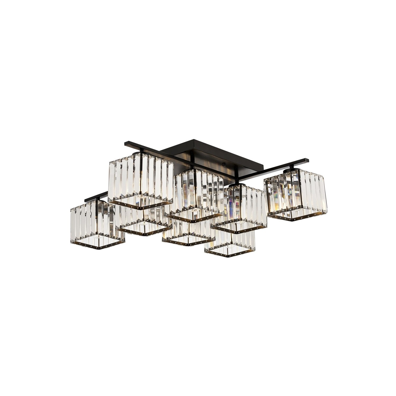 Lustra Avonni AV-1795-8BSY, 8x 60 W ,E27, Antique/Negru