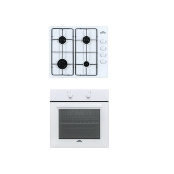Pachet Nuova White, Cuptor electric FE 603 White + Plita gaz PG60 White Nuova Cucina, Clasa A, Alb Pachet Nuova White, Cuptor electric FE 603 White + Plita gaz PG60 White Nuova Cucina, Clasa A, Alb