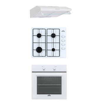 Pachet incorporabil Trio Nuova White Nuova Cucina, Cuptor electric FE 603 White + Plita gaz PG60 White + Hota clasica 60 cm Nuova Cucina, Clasa A, Alb Pachet incorporabil Trio Nuova White Nuova Cucina, Cuptor electric FE 603 White + Plita gaz PG60 White + Hota clasica 60 cm Nuova Cucina, Clasa A, Alb