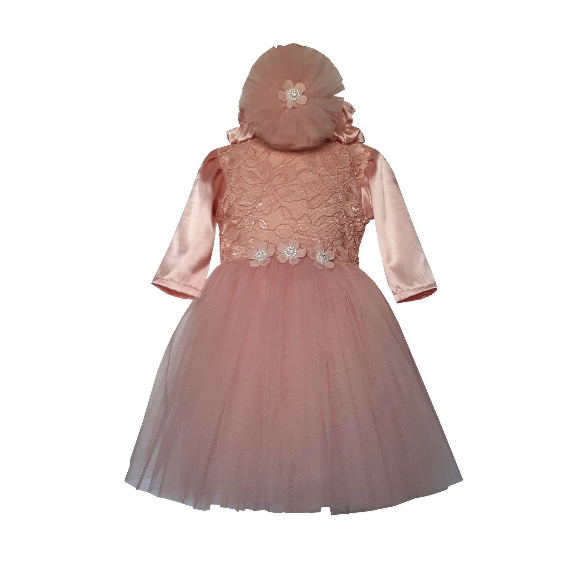 Rochie botez Roz prafuit Adelina