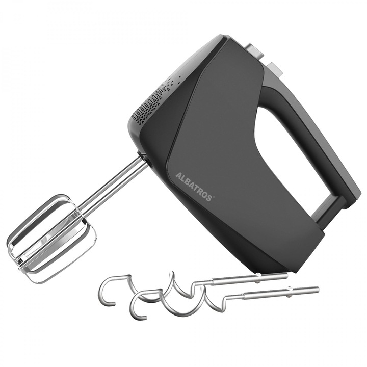 Keverő Albatros MXA550B, 550 W, 5 sebesség, Turbó funkció, Fekete