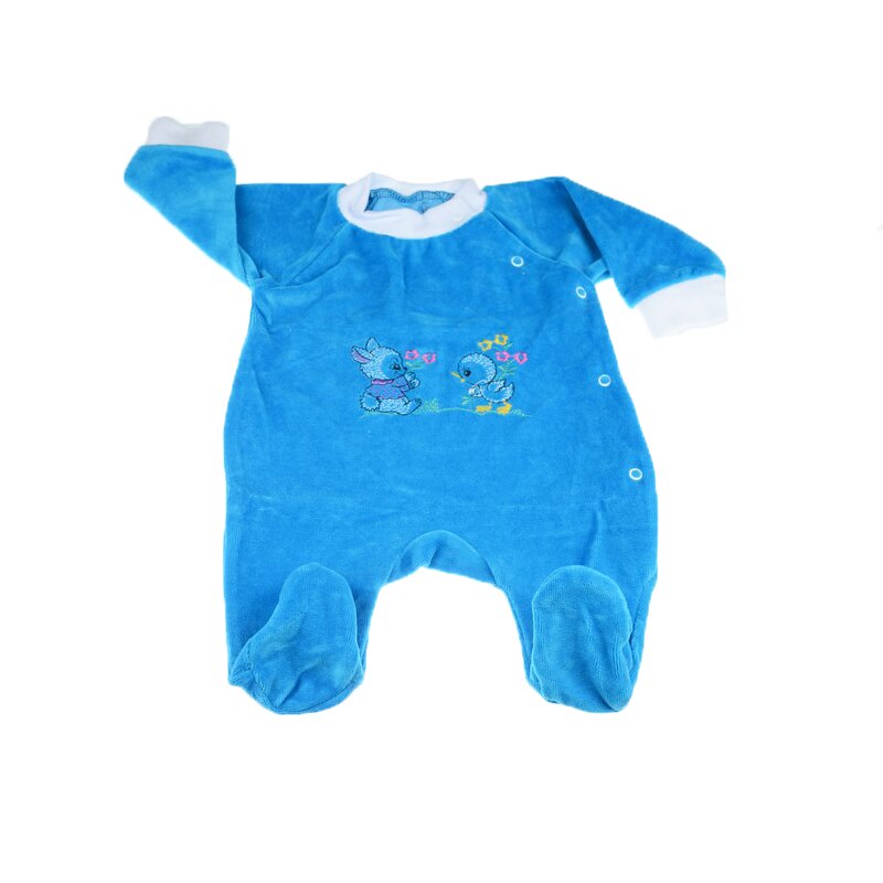 Salopeta cu maneca lunga pentru baieti Pifou Model 16 SPCP-14, Albastru, 56 cm