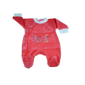 Salopeta cu maneca lunga pentru copii Pifou Model 16 SPCP-16, Rosu, 56 cm Salopeta cu maneca lunga pentru copii Pifou Model 16 SPCP-16, Rosu, 56 cm