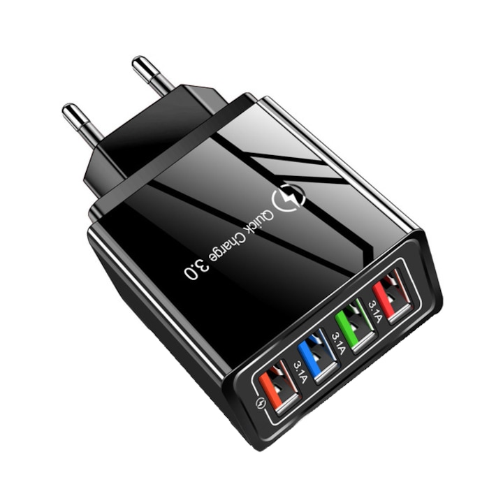 Adaptor priza 4 x USB USB9994142 Negru