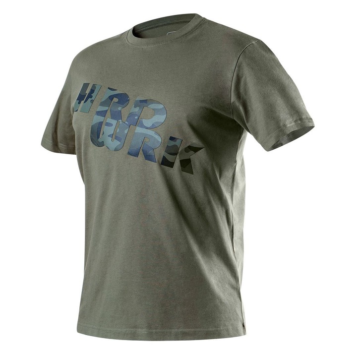 Работна тениска NEO, Състав: 100% Памук, Цвят: Зелен/Камуфлаж, Размер: XXL