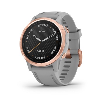 Ceas Garmin Fenix 6S Sapphire Rose Gold, Powder Gray Band Ceas Garmin Fenix 6S Sapphire Rose Gold, Powder Gray Band