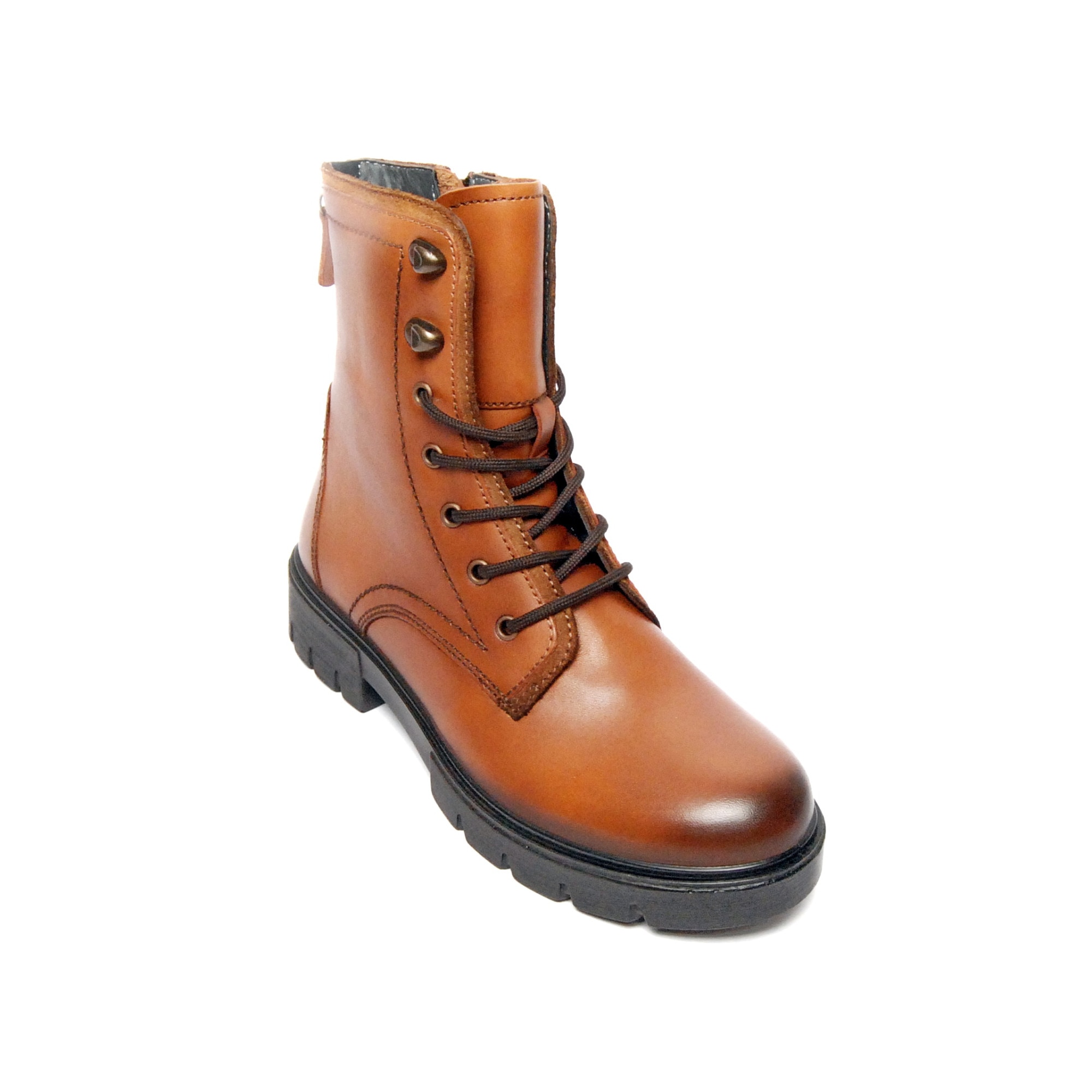 Botine dama din piele naturala -4589, Camel