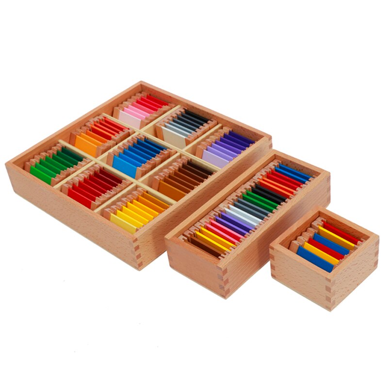 Joc Montessori Cutia cromatica cu 91 tablete color - Krista®