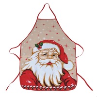 Sort de bucatarie, Zola®, pentru sarbatori, model Mos Craciun, 58x76cm