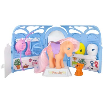 Set de joaca My Little Pony Salon Infrumusetare cu Peachy si pisica Twinkles plus accesorii Set de joaca My Little Pony Salon Infrumusetare cu Peachy si pisica Twinkles plus accesorii