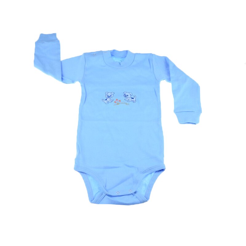 Body cu maneca lunga, baieti, Pifou, Albastru