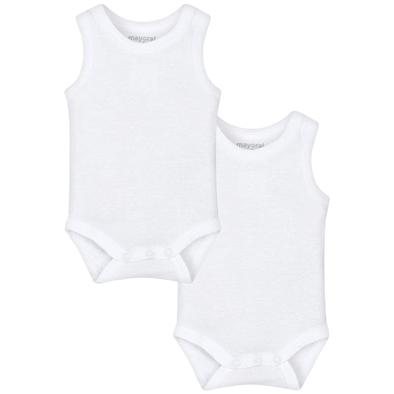 Set, Mayoral, body-uri, baieti, alb, Alb, 55 CM