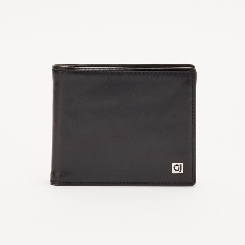 Portofel barbati, Gaudi, Model Larry V9AI-67863, Compartimente carduri si monezi, Piele naturala, Negru cu gri