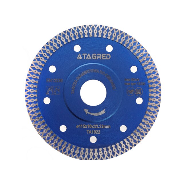 Disc diamantat profesional Tagred, 115 mm, pentru piatra, gresie si ceramica