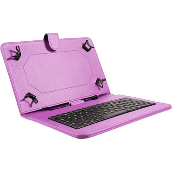 Husa tableta model X cu tastatura MRG L-402, MicroUSB, 10 inch, Mov Husa tableta model X cu tastatura MRG L-402, MicroUSB, 10 inch, Mov