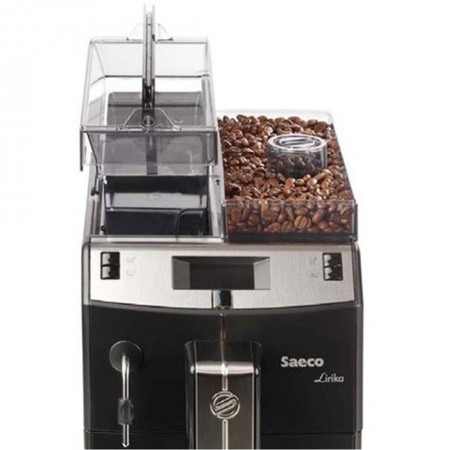Espressor automat Saeco Lirika Blk, 1850W, 15 bar, 4 bauturi, rasnita ceramica, Negru