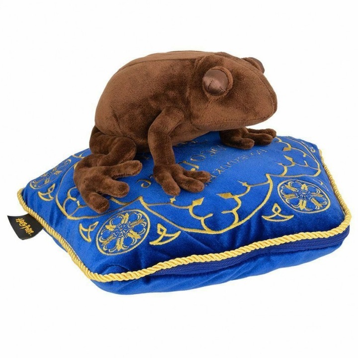 Плюшена играчка Хари Потър - Chocolate Frog + Възглавница 37 см, Многоцветен