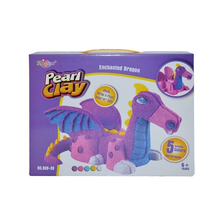 Игрален комплект с пластелин във формата на дракон Pearl Clay