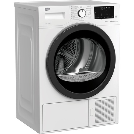 Uscator de rufe Beko DF 7439 SX, Pompa de caldura, 7 kg, Clasa A++, 16 Programe, Hygienic dry, OptiSense, Baby Protect, Alb