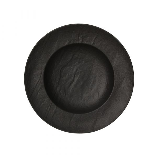 Bol pentru paste, din portelan negru, Ø 29 cm, Horecapiv, colectia Vulcania Black