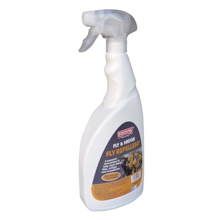 Spray natural insectifug din uleiuri esentiale pentru cabaline, Equimins, 500 ml