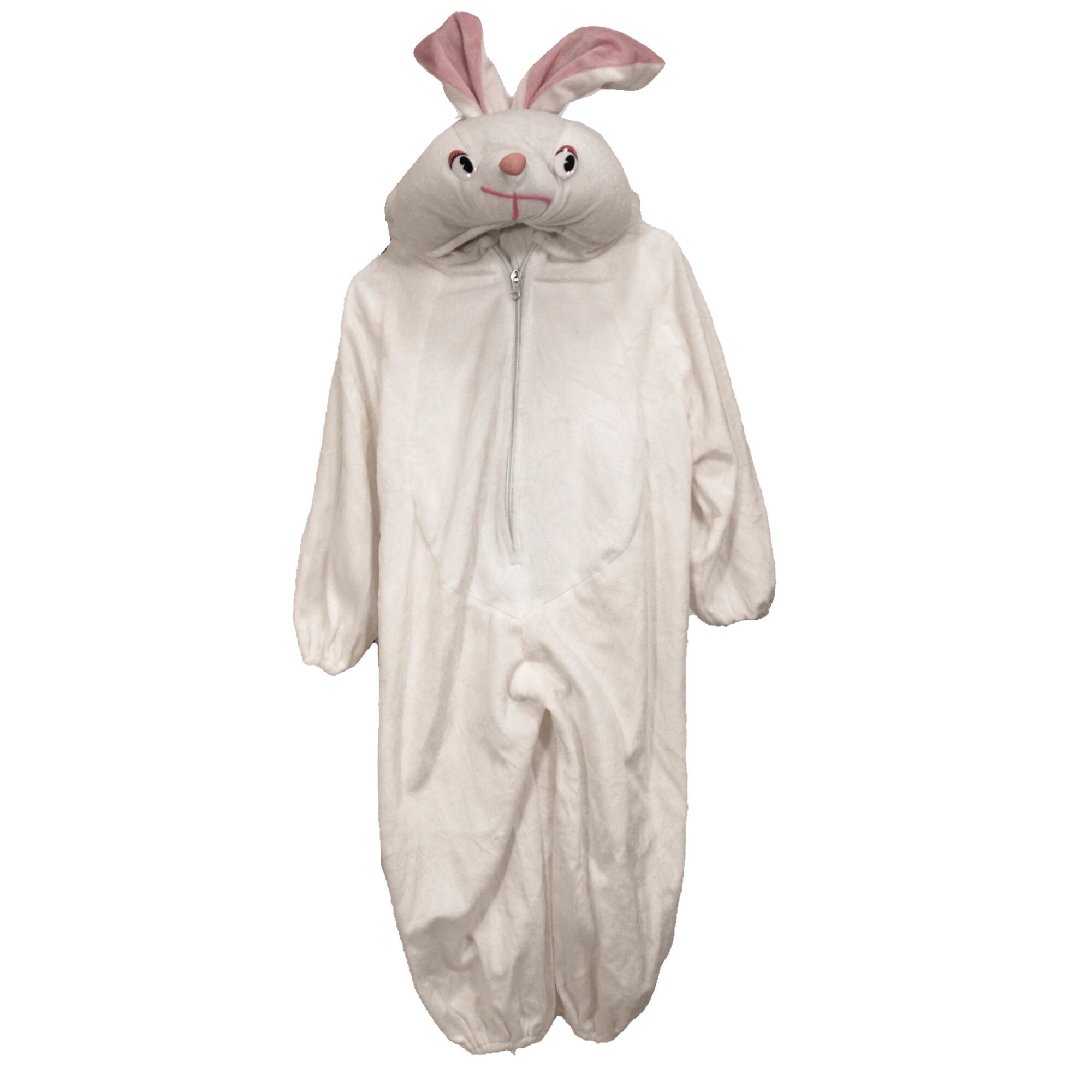Easter hypocrisy ignore Costum de carnaval iepure, pentru copii, din catifea, alb, 3- 4 ani, 104cm  - eMAG.ro