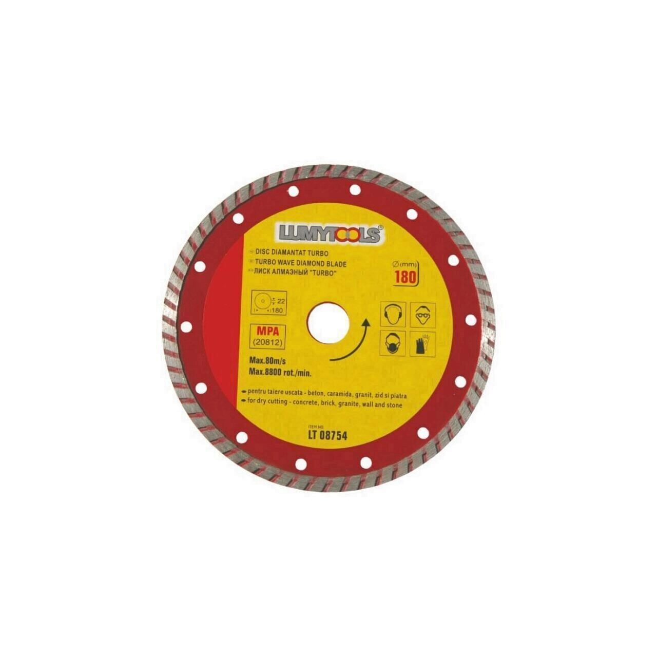 Disc diamantat turbo 230 mm LUMYTOOLS LT08755