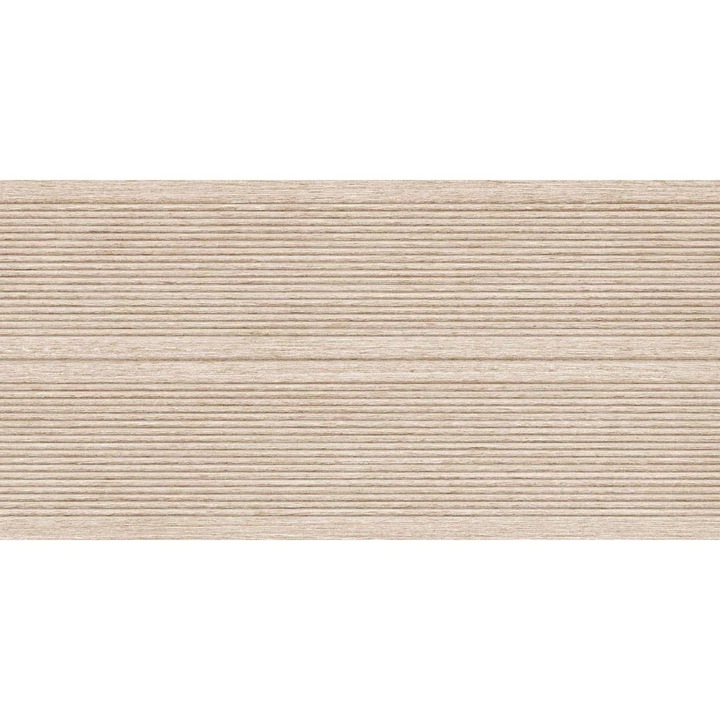 Gresie portelenala model dungi Efes Beige 30x60 cm, finisaj mat, culoare bej