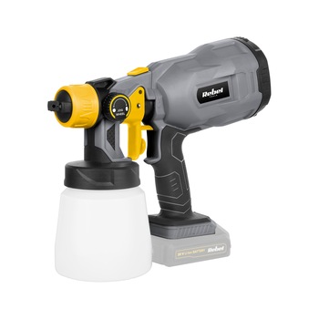 Pistol pentru vopsit cordless 20 V Rebel Tools, FARA baterie si incarcator Pistol pentru vopsit cordless 20 V Rebel Tools, FARA baterie si incarcator