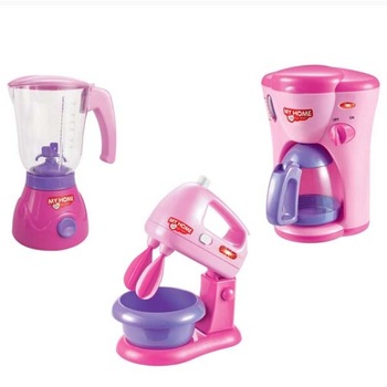Set de bucatarie pentru fetite Felis, Include blender, mixer si filtru de cafea, 2 x AA, Roz/Violet Set de bucatarie pentru fetite Felis, Include blender, mixer si filtru de cafea, 2 x AA, Roz/Violet