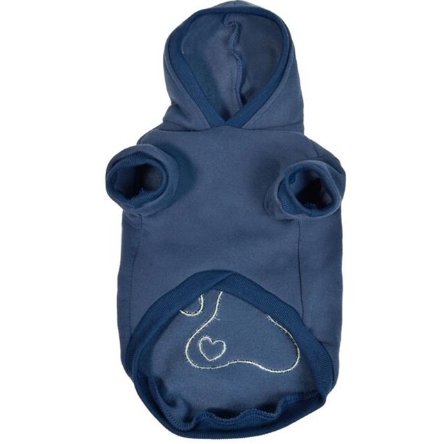 Hanorac pentru caini cu gluga Felis, L, Albastru