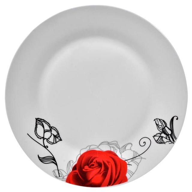 Set 6 Farfurii Felis, Alb Portelan 26 cm