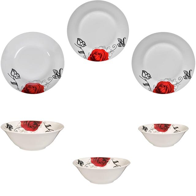 Set 21 piese vesela, Portelan, Alb