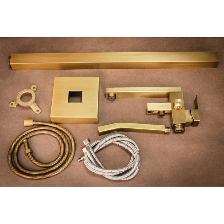 TRENDY'S Szabadon-álló Csaptelep, szögletes kialakítás, antik bronz