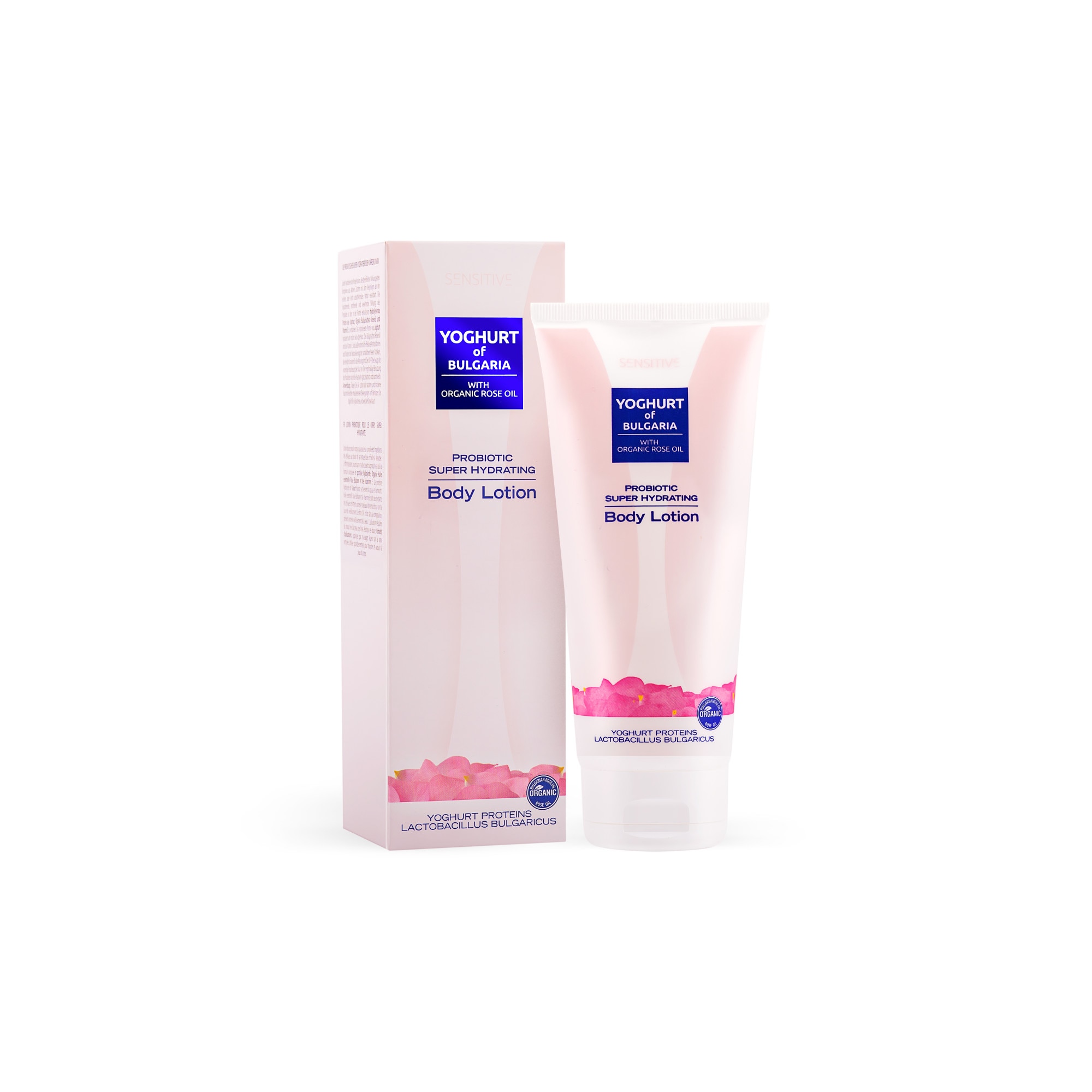 Lotiune de Corp Probiotica cu Ulei Organic de Trandafiri 200ml Yoghurt of Bulgaria