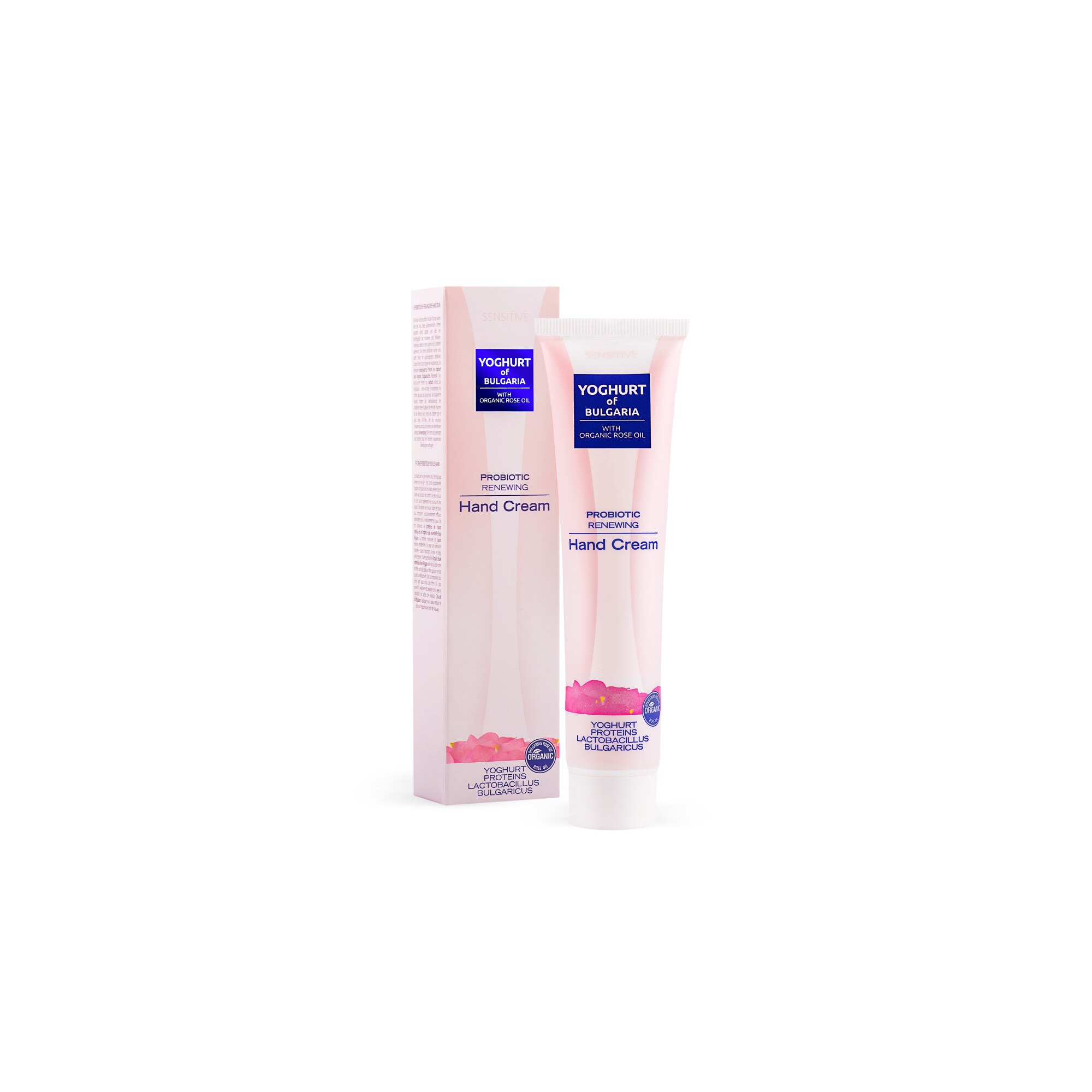 Crema de Maini Probiotica cu Ulei Organic de Trandafiri 75ml Yoghurt of Bulgaria