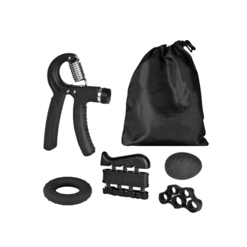 Set flexor ajustabil, inel si bila flexoare Suling 5-60 kg negru