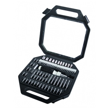 Set surubelnita biti/tubulare Basic, 1/4 inch, otel crom-vanadiu, 78 piese Set surubelnita biti/tubulare Basic, 1/4 inch, otel crom-vanadiu, 78 piese